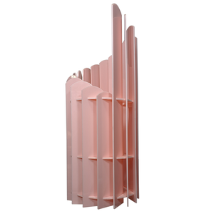 Abajur Luminária de Bancada Bivolt E27 Decoração Design Veneza Rosa Alto Brilho