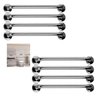 Alça de Apoio 40cm Barra Inox Kit 8 Unidades Cadeirante Idoso Deficiente Acessibilidade Banheiro Box - 1