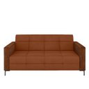 Ver imagem 5 de Sofá Living Decorativo Houston 2 Lugares 200cm Pés em Metal Veludo/ Pu Marrom Vermelho/ Marrom G33 -