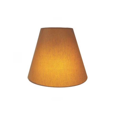 Arandela Retro Cone Vivare Md-2001 Cúpula em Tecido 25/26x13cm - Bivolt - Palha - Bivolt