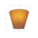 Ver imagem 3 de Arandela Retro Cone Vivare Md-2001 Cúpula em Tecido 25/26x13cm - Bivolt - Palha - Bivolt
