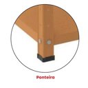 Ver imagem 5 de Estante de Estrutura Metálica com 6 Prateleiras 175cm(a)92acm(l)40cm(p) com Reforço Laranja