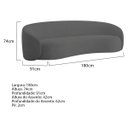 Ver imagem 3 de Kit Sofá 3 Lugares 180cm e Poltrona Orgânica Luxo Recepção Amore Linho - Doce Sonho Móveis
