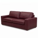 Ver imagem 2 de Sofá 3 Lugares Couro Vinho Noir Legitimo 235cm Natural Premium Adel Dekorien