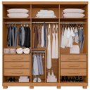Ver imagem 4 de Guarda Roupa Moscou 6 Portas Benetil:cinamomo/off