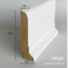 Rodapé Classic 15cm Mdf - Santa Rita Reveste - 4