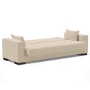 Ver imagem 6 de Sofá Cama para Sala de Estar Lisboa Suede Bege - Ibiza