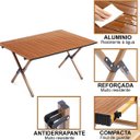 Ver imagem 5 de Mesa Dobravel Portatil Compacta Jardim Piquenique Acampamento Praia Quintal Camping Casa Jogos Mesin