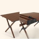 Ver imagem 6 de Mesa Dobravel Portatil Compacta Jardim Piquenique Acampamento Praia Quintal Camping Casa Jogos Mesin