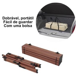 Mesa Dobravel Portatil Compacta Jardim Piquenique Acampamento Praia Quintal Camping Casa Jogos Mesin - 2