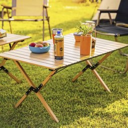 Mesa Dobravel Portatil Compacta Jardim Piquenique Acampamento Praia Quintal Camping Casa Jogos Mesin - 11