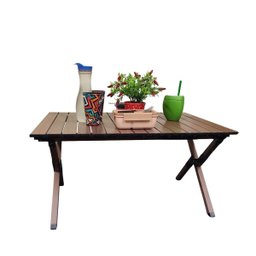 Mesa Dobravel Portatil Compacta Jardim Piquenique Acampamento Praia Quintal Camping Casa Jogos Mesin - 10