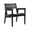 Ver imagem 1 de Poltrona Gusty Com Encosto Telinha Assento Anatômico - Preto Estofado Corano Preto