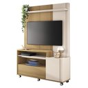 Ver imagem 1 de Estante Home Theater Clean para TV de até 50" Freijó/Off White - PR Móveis