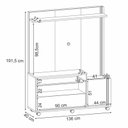 Ver mais imagens de Estante Home Theater Clean para TV de até 50" Freijó/Off White - PR Móveis