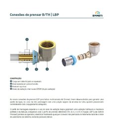 Conector Fêmea para Água 26mm X 3/4 Lbp Prensar Emmeti - 4