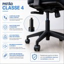 Ver imagem 5 de Kit 4 Cadeiras Ergonômicas de Escritório Reclinável Giratória Netflex