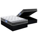 Ver imagem 1 de Cama Box Baú Casal: Colchão Molas Ensacadas Probel D23 Guarda Costas Super Resistente + Base Crc