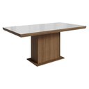 Ver imagem 5 de Conjunto Sala de Jantar Tampo de Vidro 6 Cadeiras Rustic/Branco/Silver Alba Madesa