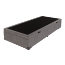 Ver imagem 3 de Base Box Baú Solteiro Cinza de Madeira 88cm Kazamix