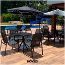 Ver imagem 2 de Cadeira Em Tela Sling Com Estrutura Preta