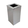 Lixeira em Aço Inox 100l Aro Quadrada - 1