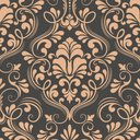 Ver imagem 2 de Papel de Parede Arabesco Cinza e Laranja Arte Destaque 2 Metros