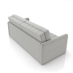 Sofá-cama Decorativo Retrátil Thanos 2 Lugares 192cm Veludo Cinza G45 - Gran Belo - 8