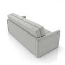 Ver mais imagens de Sofá-cama Decorativo Retrátil Thanos 2 Lugares 192cm Veludo Cinza G45 - Gran Belo