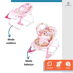 Cadeira de Bebê Descanso Balanço Musical Vibratória Happy Rino - 3