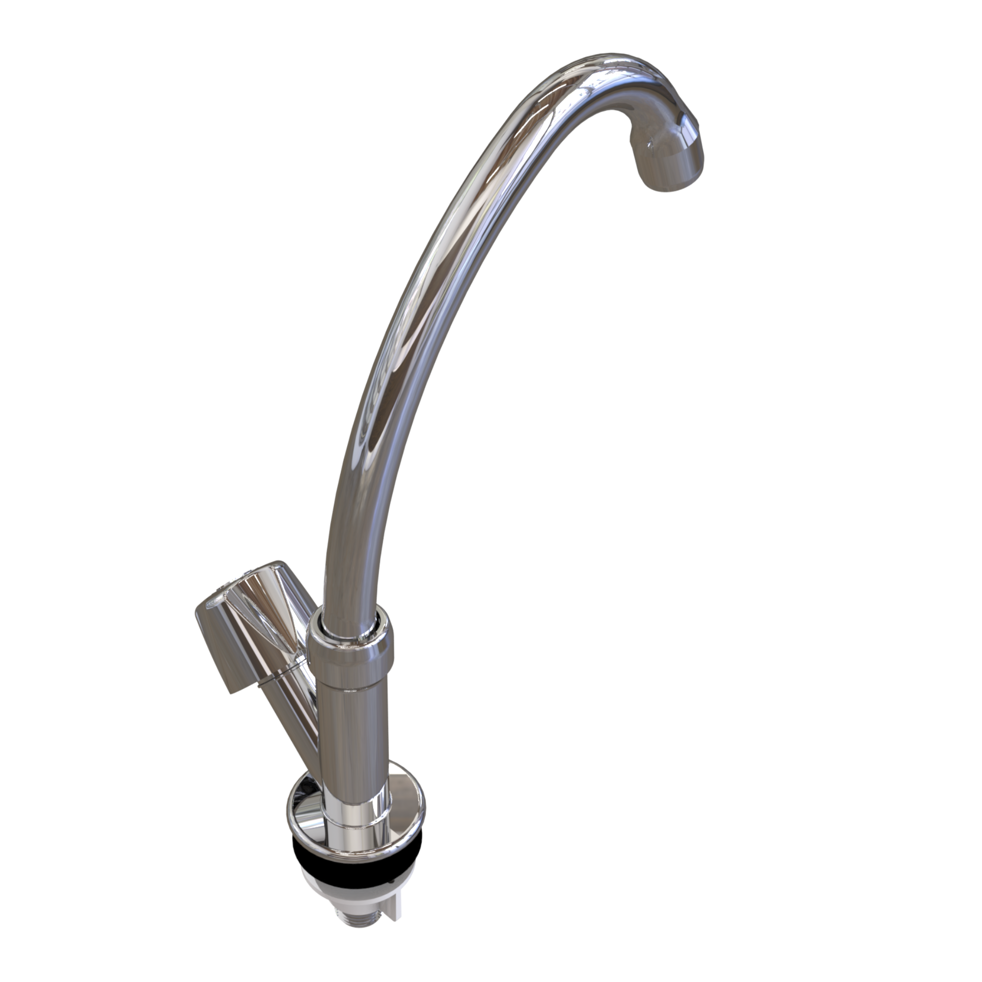 Torneira Cozinha Modelo de Mesa Bica Alta Especial Pp 1/2'' Cor Cromado Durín - 3