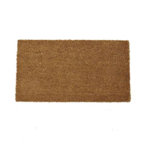 Capacho para Porta - Fibra de Coco - Retangular - 33cm x 60cm - Liso - Niazitex