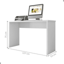 Ver imagem 2 de Bancada Ronda Branco Tx 127cm para Notebook e Computador Design Minimalista
