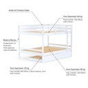 Ver imagem 3 de Treliche Casal Casal Dreams Madeira Maciça Branco Megamobilia