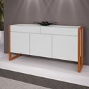 Ver imagem 6 de Buffet Quadro 3 portas e 2 gavetas - 4 portas e 3 gavetas Djorge 130cm 6158 - Mel