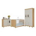 Ver imagem 2 de Quarto de Bebê Completo com Berço Americano 3 em 1 Ternura Multimóveis Mp4655 Madeirado/off White
