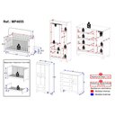 Ver imagem 4 de Quarto de Bebê Completo com Berço Americano 3 em 1 Ternura Multimóveis Mp4655 Madeirado/off White