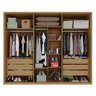 Guarda-roupa Casal 6 Portas 6 Gavetas 100% Mdf Lizz - 5