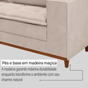 Ver imagem 6 de Sofá Fixo 5 Lugares Dunas 2,20m Veludo Creme