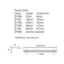 Ver imagem 2 de Puxador Sottile 32mm Preto Zen Design Zp1858.24