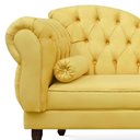 Ver imagem 2 de Recamier Divã Cancun 185cm com Capitonê - Direita Suede - Ecotec Decor:Amarelo