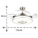 Ver imagem 3 de Ventilador de Teto Retrátil 04 Pás Bivolt com Som e Bluetooth
