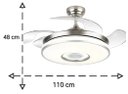 Ver imagem 3 de Ventilador de Teto Retrátil 04 Pás Bivolt com Som e Bluetooth
