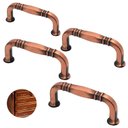 Ver imagem 1 de Puxador Alça Grenade Cobre Velho Escovado Torralba 64mm 4 Unidades