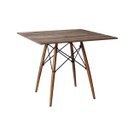 Ver imagem 2 de Mesa Eames Eiffel Quadrado Tampo de Madeira 90cm Amêndoa