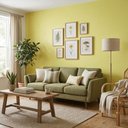 Ver imagem 2 de Papel de Parede Kawayi Amarelo Soft – Estampa Poá Delicada