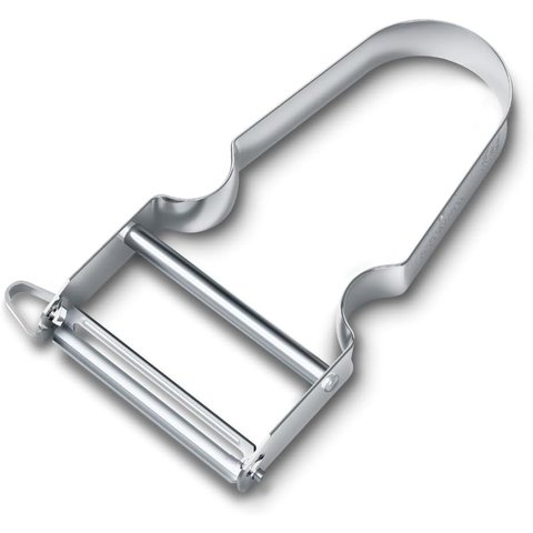 Descascador de Frutas Legumes Lâmina Lisa Aço Inox Star Victorinox 6.0912