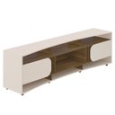 Ver imagem 1 de Rack Bancada para Tv 86 Pol 220 Cm 4501 Off White Pinho Arly