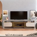 Ver mais imagens de Rack Bancada para Tv 86 Pol 220 Cm 4501 Off White Pinho Arly