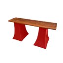 Ver imagem 1 de Banco Sapateira Jardim Condomínio Praia 2 Lugares BGPLASTICOS BGB VERMELHO PAU BRASIL 005
